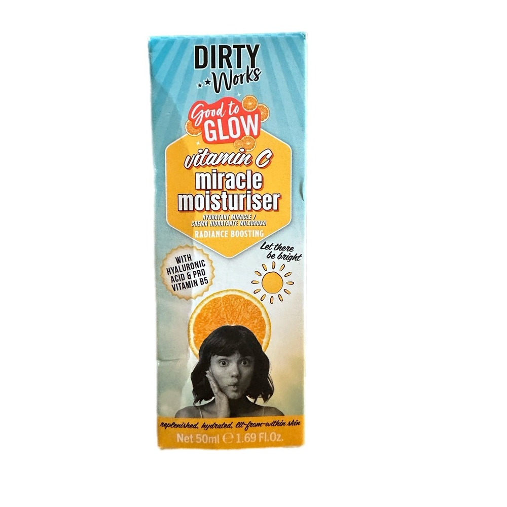 Dirty Works Vitamin C Miracle Moisturizer Hyaluronic Acid 1.69 fl‎ oz New in Box